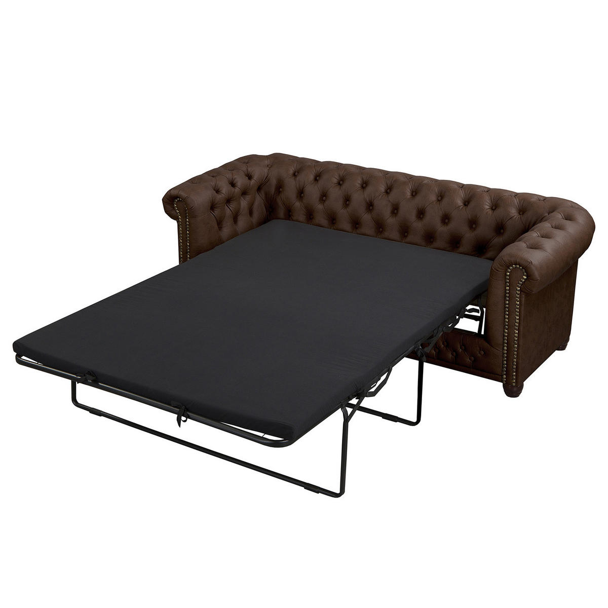 3-SITZER SOFA - Dunkelbraun, Kunststoff (203/72/86cm) - home24