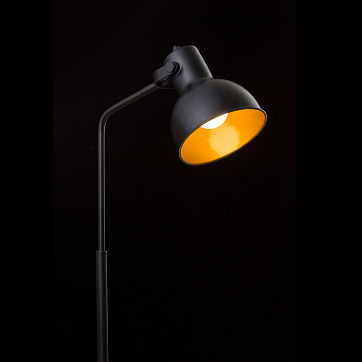 STEHLEUCHTE ROSITA Schwarz 11 W - Schwarz, Metall (23/23/145cm) - Rendl