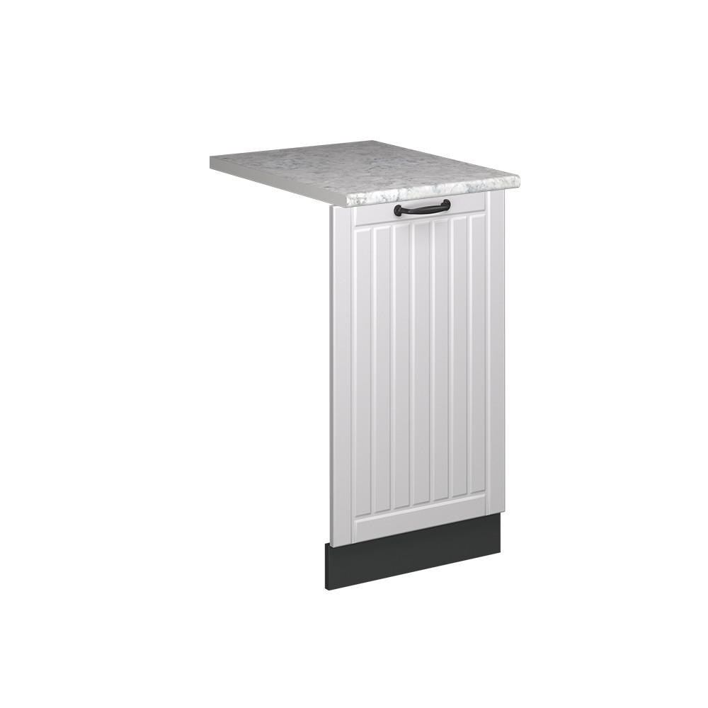 DISKMASKINENS FRONTPANEL Fame-Line, Vitt hus på landet/antracit, 45 cm, AP Marble Vit, Antracit 81.8/45/60 cm