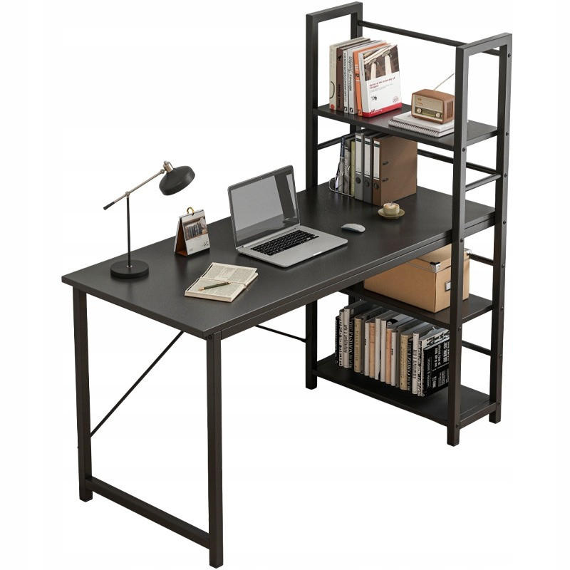 XXXLutz Schreibtisch, Schwarz 48x120x119.5 cm