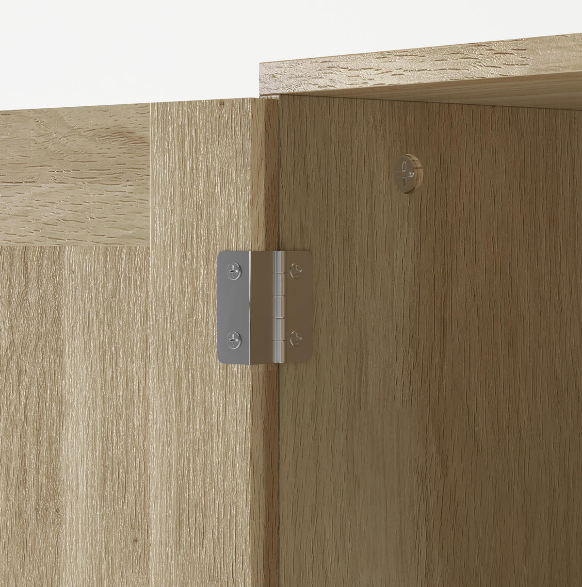 SIDEBOARD 80/40/88 cm natur aus MDF mit Rattanfronten und 2 Türen - Naturfarben, Holzwerkstoff (80/88/40cm) - OKWISH