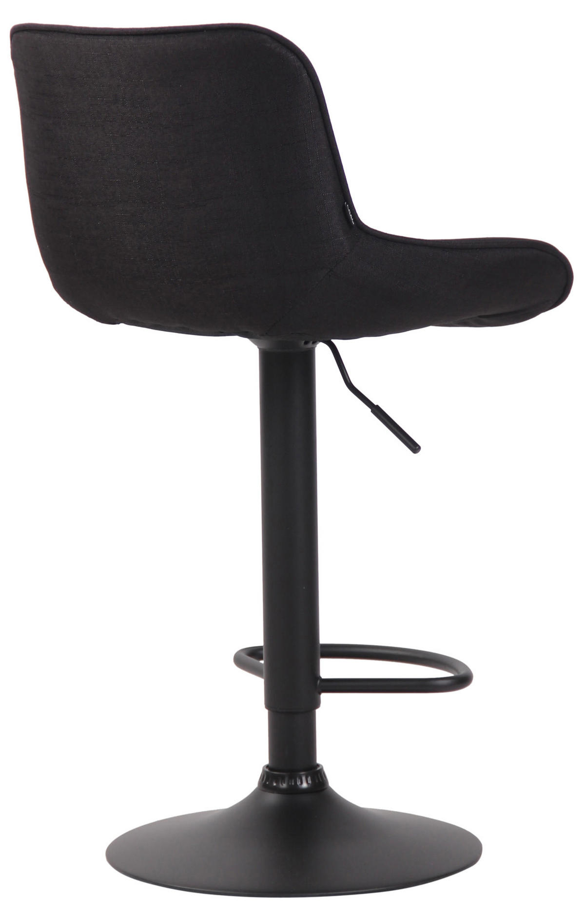 BARHOCKER Stoff schwarz - Schwarz, Textil/Metall (50/86/50cm) - CLP