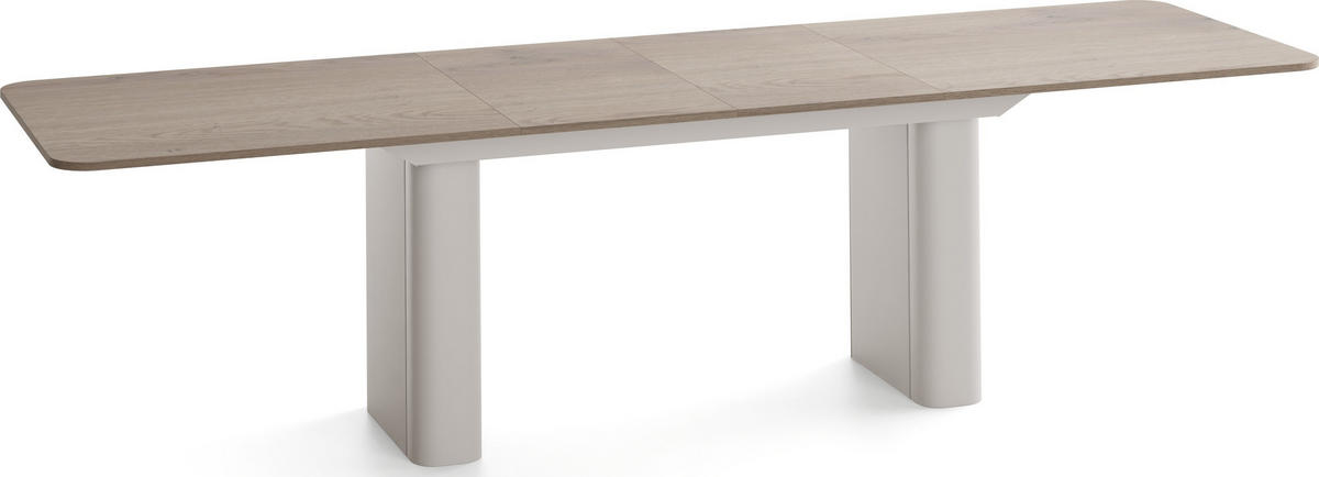 ESSTISCH Riven rechteckig ausziehbar verlängerbar mit Butterfly-Auszug, Eiche Braun 180-276/90/76 cm - Kaschmir/Eichefarben, Holzwerkstoff/Metall (90/276/76cm) - WFL GROUP