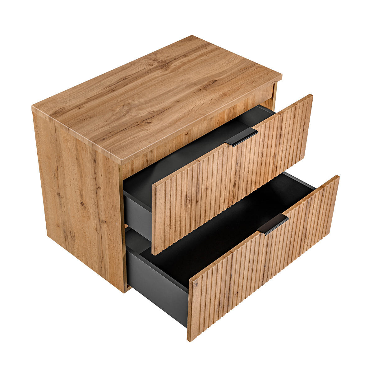 WASCHTISCHUNTERSCHRANK 80.6cm Adriel Holz in Eichenoptik - Braun, Holzwerkstoff (80.6/59/46cm) - Petits-meubles