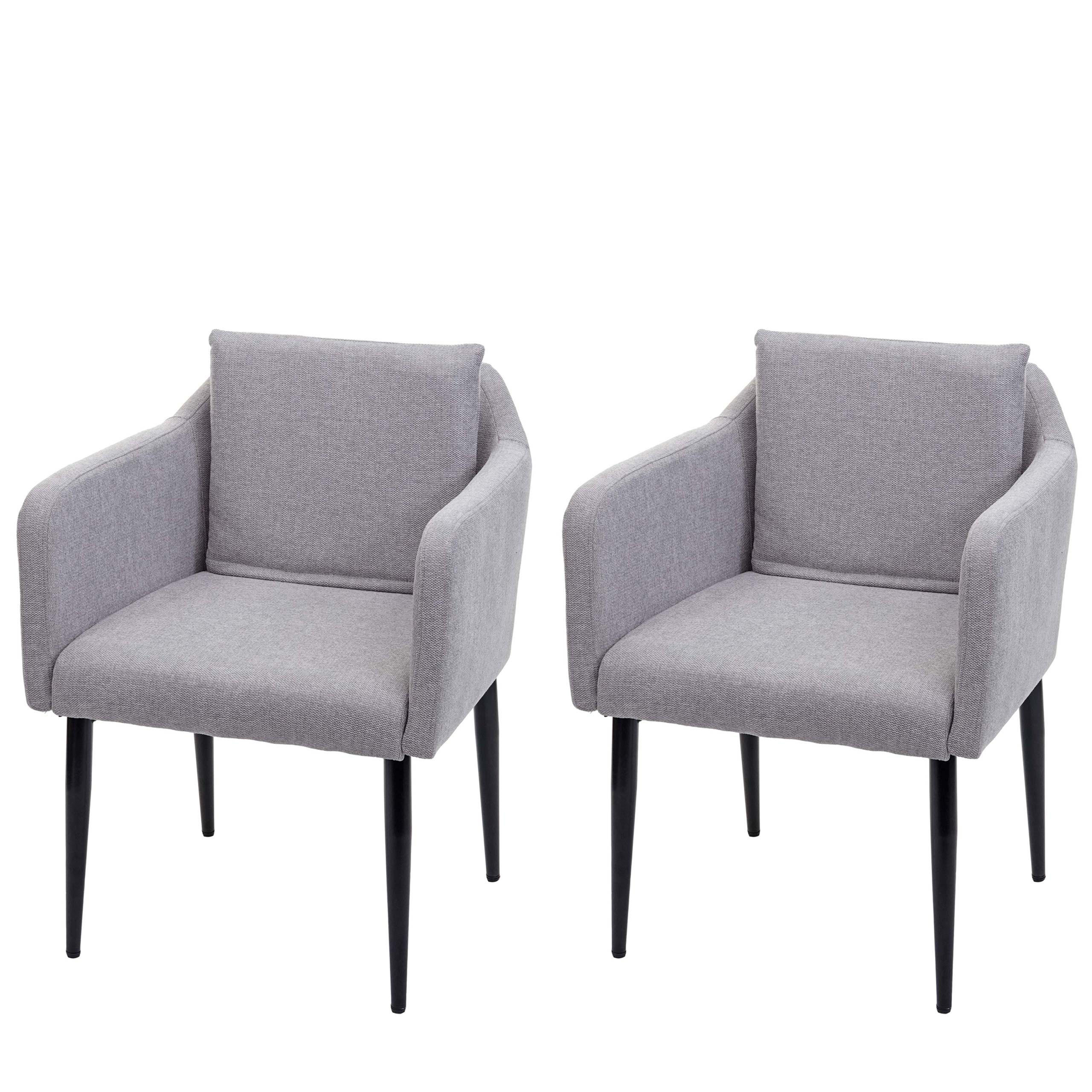 ESSZIMMERSTUHL Hellgrau 2er-Set - Hellgrau, Textil (60/86/65cm) - MCW