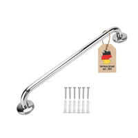 HANDTUCHHALTER 40/1.9 cm (Hochglanzpoliert) - Silberfarben, Metall (5/7/40cm) - Intirilife