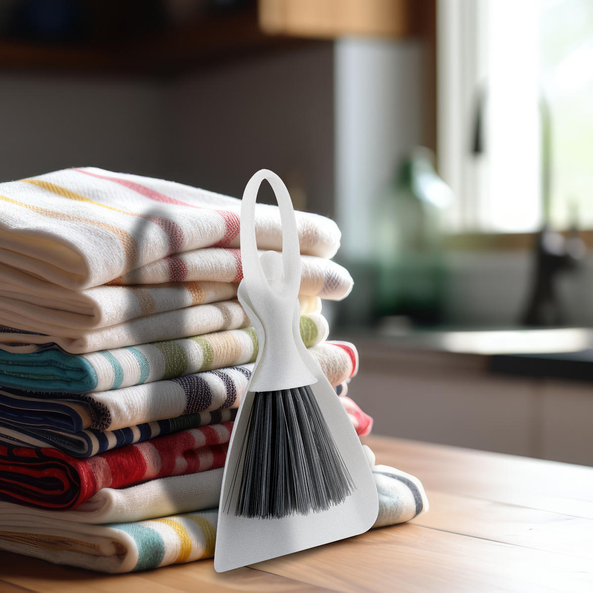 4XTISCHKEHRSET - Weiß, Kunststoff (13/4/25cm) - Relaxdays