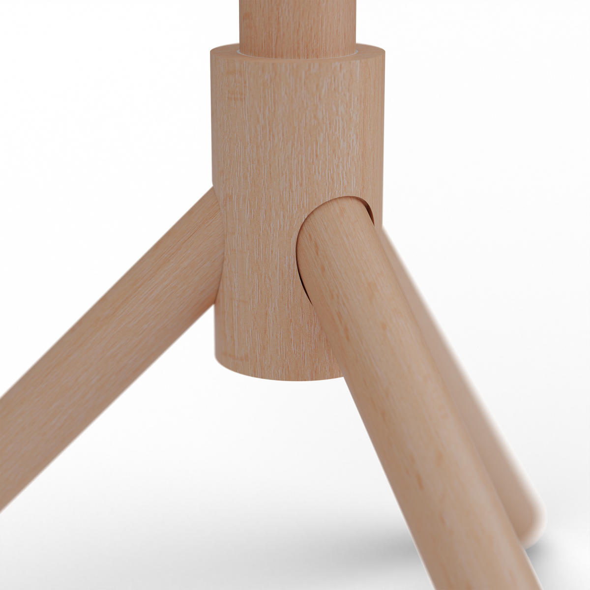 GARDEROBENSTÄNDER - Hellbraun, Holz (43.5/173/37cm) - Relaxdays