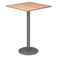 STEHTISCH eckig STH 80/80/111,6 cm in Nussbaumfarben/Graphitfarben - Nussbaumfarben/Graphitfarben, Holzwerkstoff (80/80/111.6cm) - bümö
