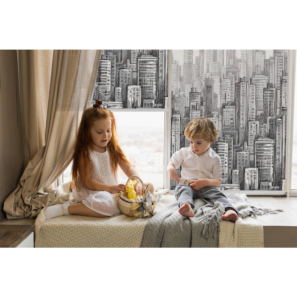 Thumbnail - Tulup Rollo, Schwarz, Textil, 90x240 cm, Wohntextilien, Rollos & Jalousien, Rollos