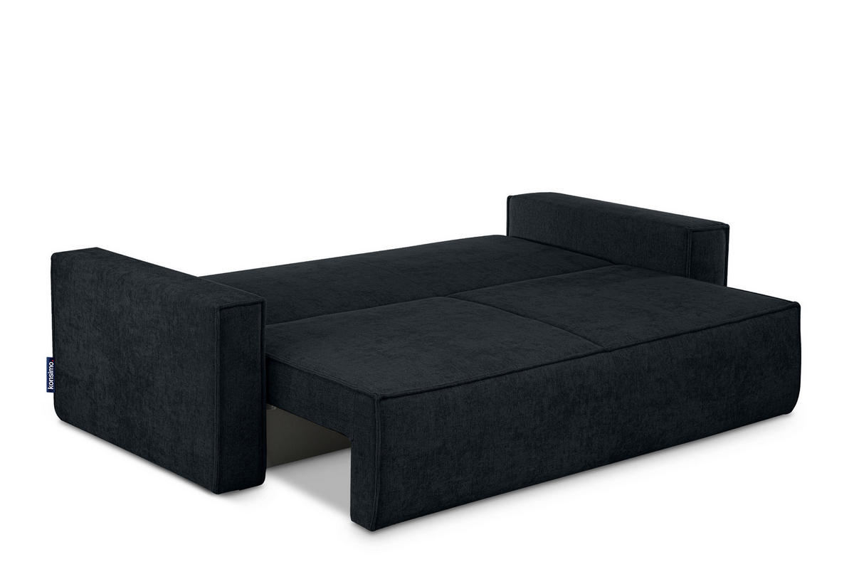 3-SITZER-SOFA NAPI II mit Schlaffunktion, dunkelblau - Dunkelblau, Textil (228/89/101cm) - KONSIMO®