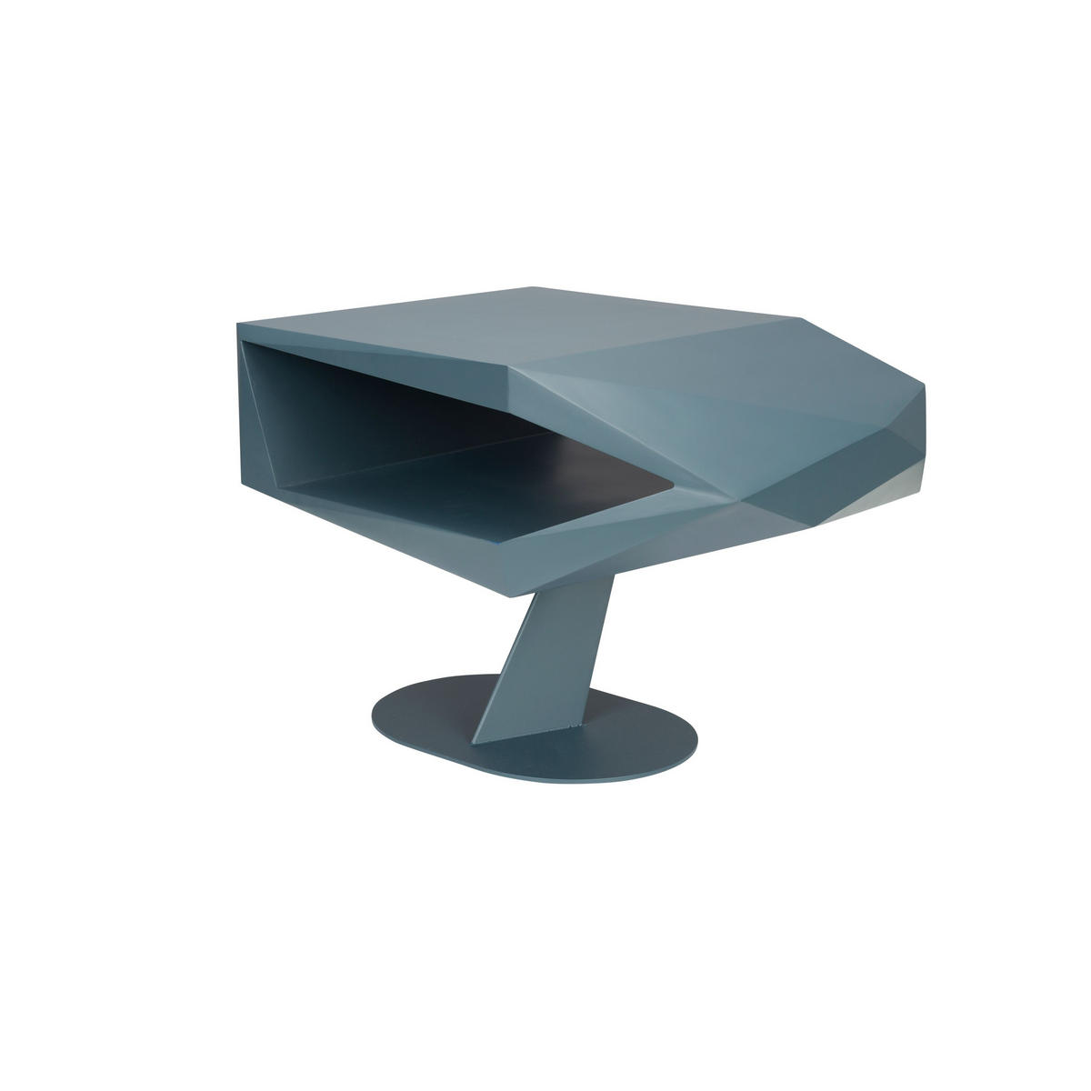 BEISTELLTISCH North Schwarz/ Blau - Schwarz, Naturmaterialien (60/40/40cm) - Zuiver
