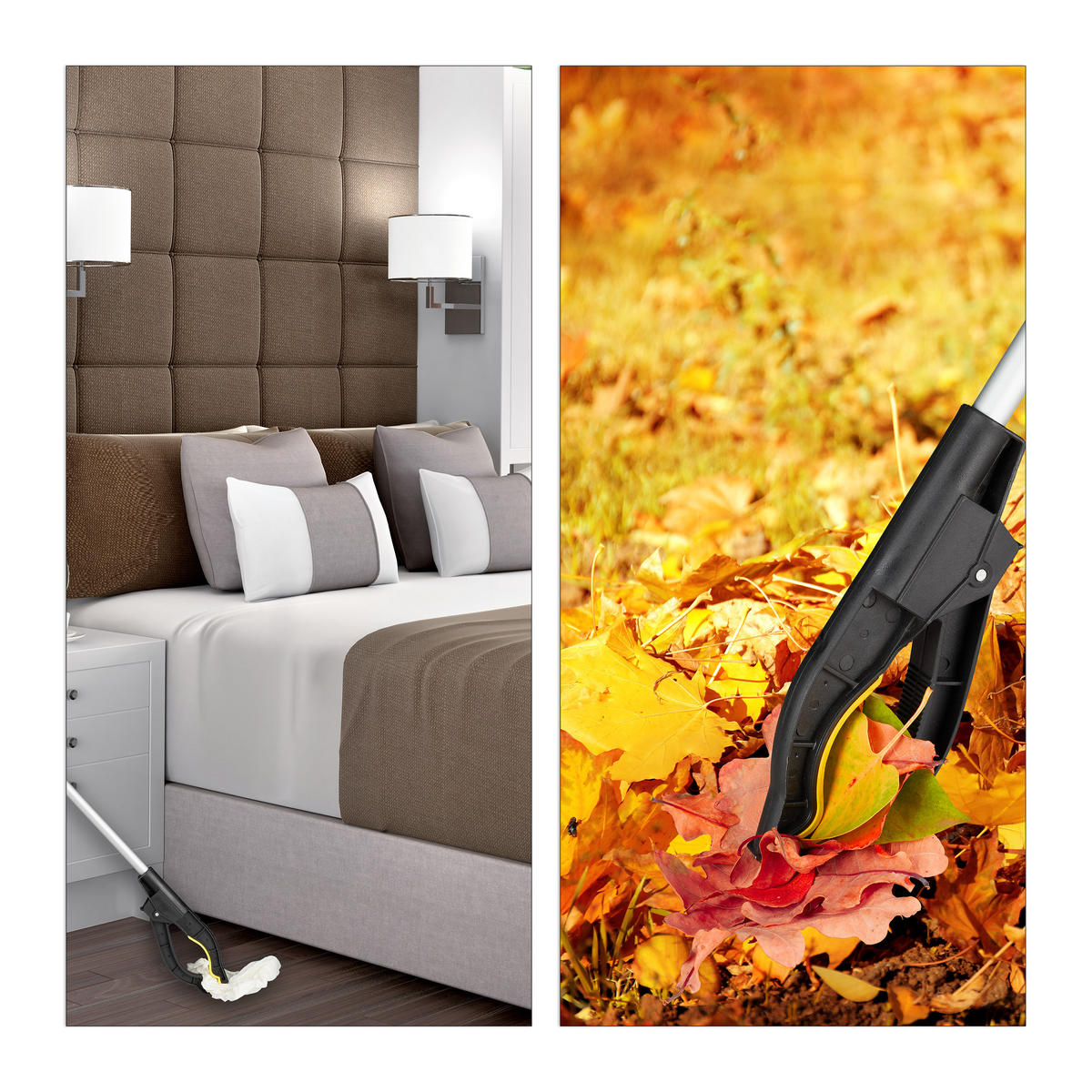 GREIFARM - Silberfarben, Kunststoff/Metall (12.5/76/3.5cm) - Relaxdays