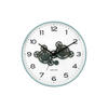 WANDUHR Open Gear Blau 40/5.66/40 cm - Blau, Kunststoff (5.66/40/40cm) - Karlsson