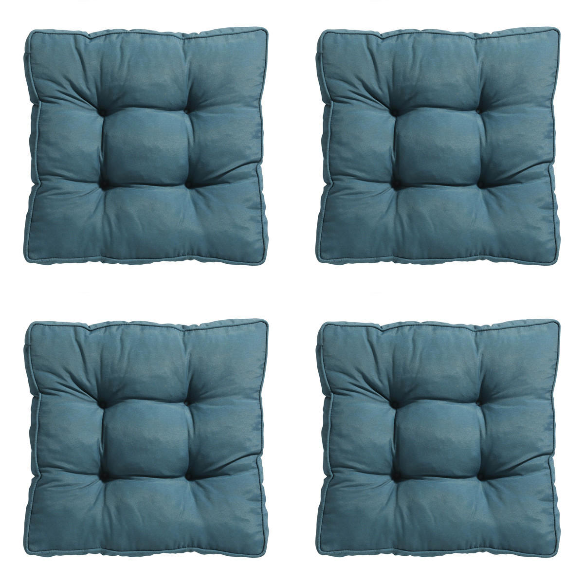 SITZKISSEN Panama 47/47 cm 4er-Set - Petrol, Textil (47/8/47cm) - Madison