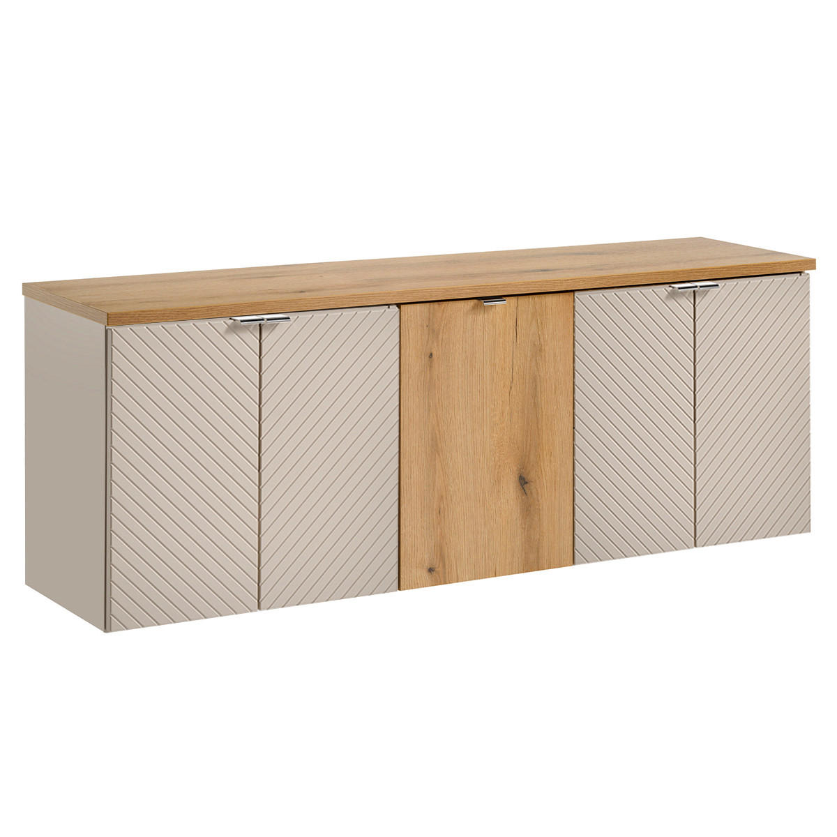 WASCHTISCHUNTERSCHRANK 160cm Manoa Kaschmir - Holz - Beige, Holzwerkstoff (160/59/40cm) - Petits-meubles