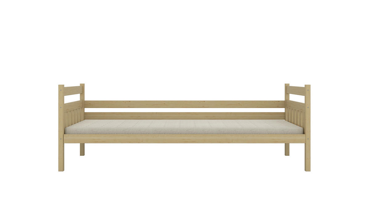 KINDERBETT Dawid ohne Matratze 90/200 Natur unlackiert 90/200 - Sonoma Eiche, Holz (90/200cm) - RAUMHIRSCH FURNITURE