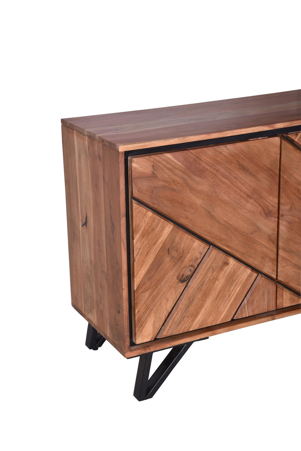 SIDEBOARD Ebba Akazienbraun 86x40x180cm - Akaziefarben, Holz (40/86/180cm) - DELUKE