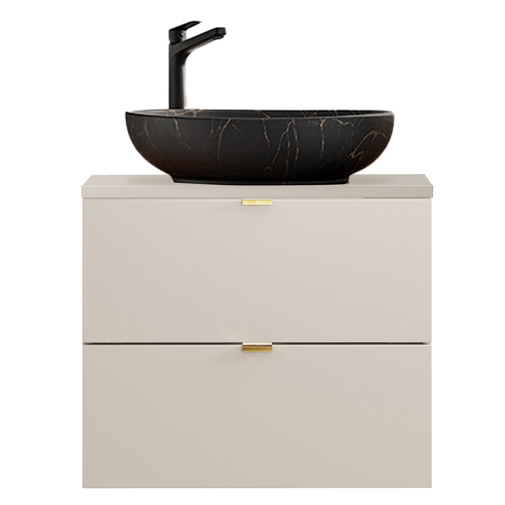 WASCHTISCH Durango-56 - Beige, Holzwerkstoff (61/65/47cm) - Lomado