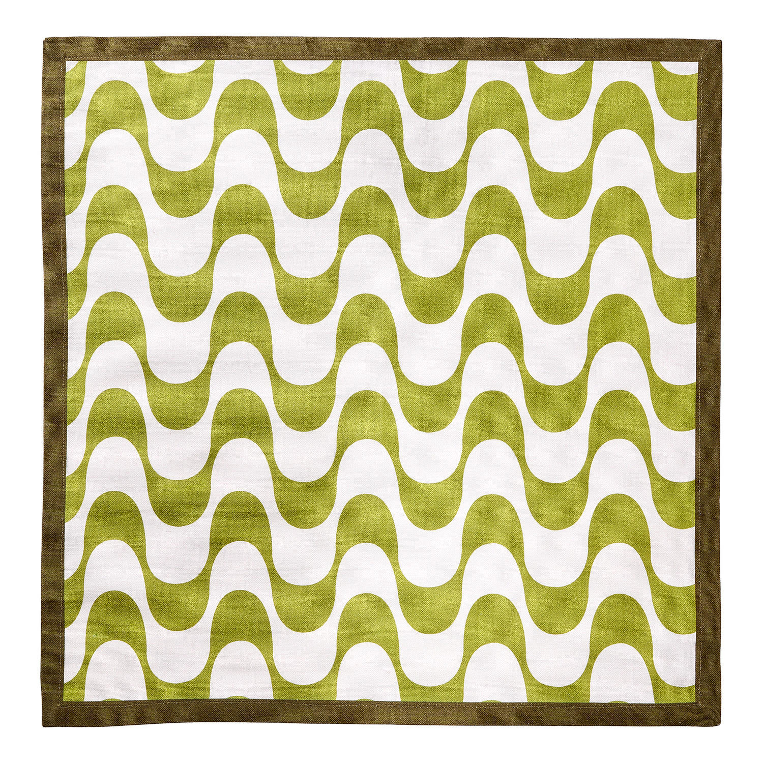 SERVIETTE Wavy - Grün, Textil (42/42cm) - Butlers
