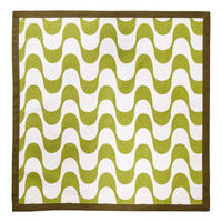 SERVIETTE Wavy - Grün, Textil (42/42cm) - Butlers