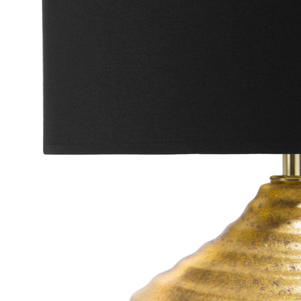 TISCHLAMPE Kuban 32/32/42 cm - Goldfarben, Keramik (32/32/42cm) - Beliani
