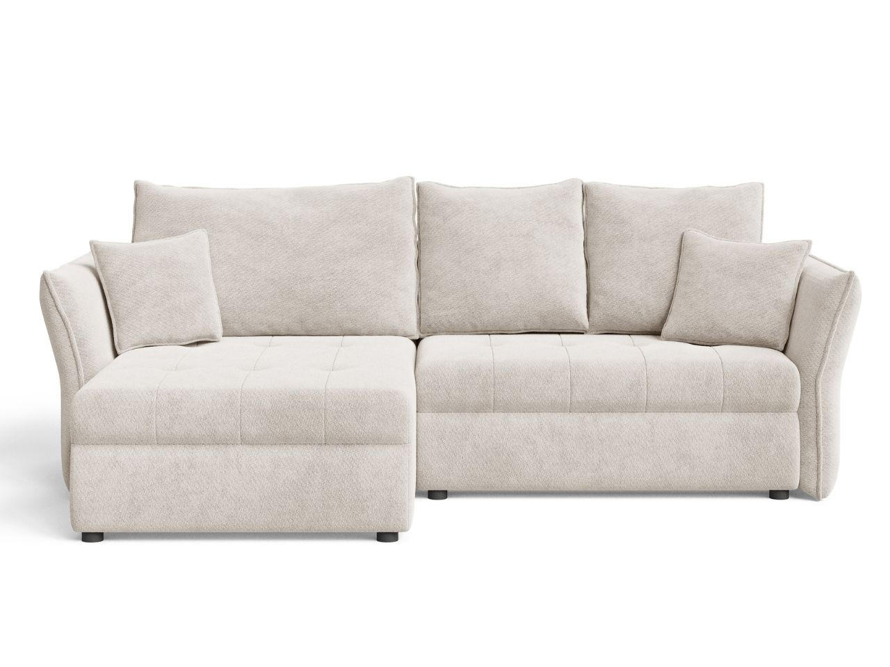 ECKSOFA Lino Beige - Beige/Schwarz, Holz/Kunststoff (270/172cm) - Graingold