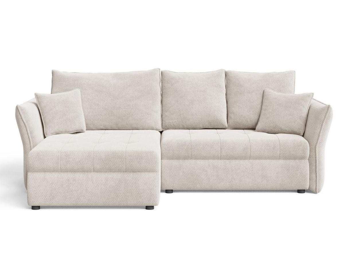 ECKSOFA Lino Beige - Beige/Schwarz, Holz/Kunststoff (270/172cm) - Graingold