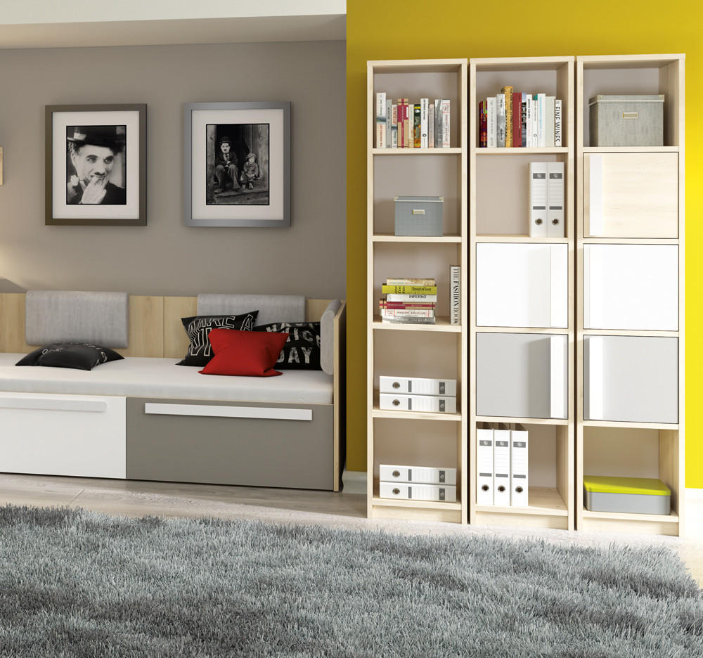 Thumbnail - Feldmann-Wohnen Regal, Braun, Holz, 4 Fächer, Rechteckig, 42x199x40 cm, Wohnzimmer, Regale, Bücherregale