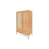 KLEIDERSCHRANK MIT SCHUBLADE INA Kernbuche - Ecru, Holz (108/175/60cm) - byoak