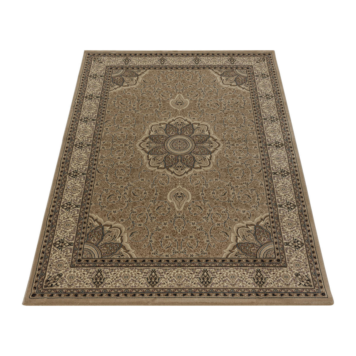 TEPPICH Kurzflor GEISLER in Beige, orientalisch, 240 x 340 cm - Beige, Textil (240/340cm) - KADIMA DESIGN