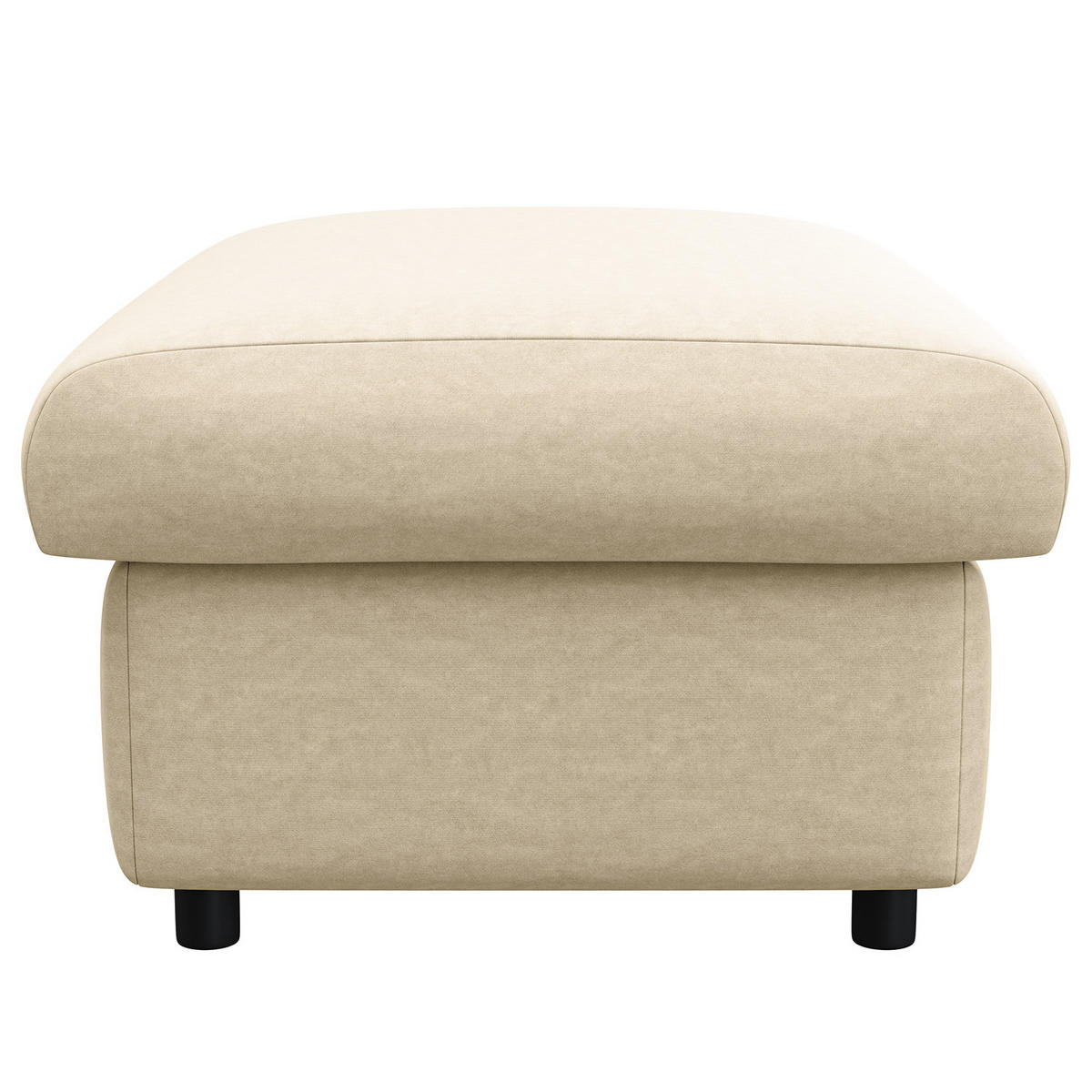 POLSTERHOCKER - Schwarz/Weiß, Kunststoff/Textil (100/44/60cm) - home24