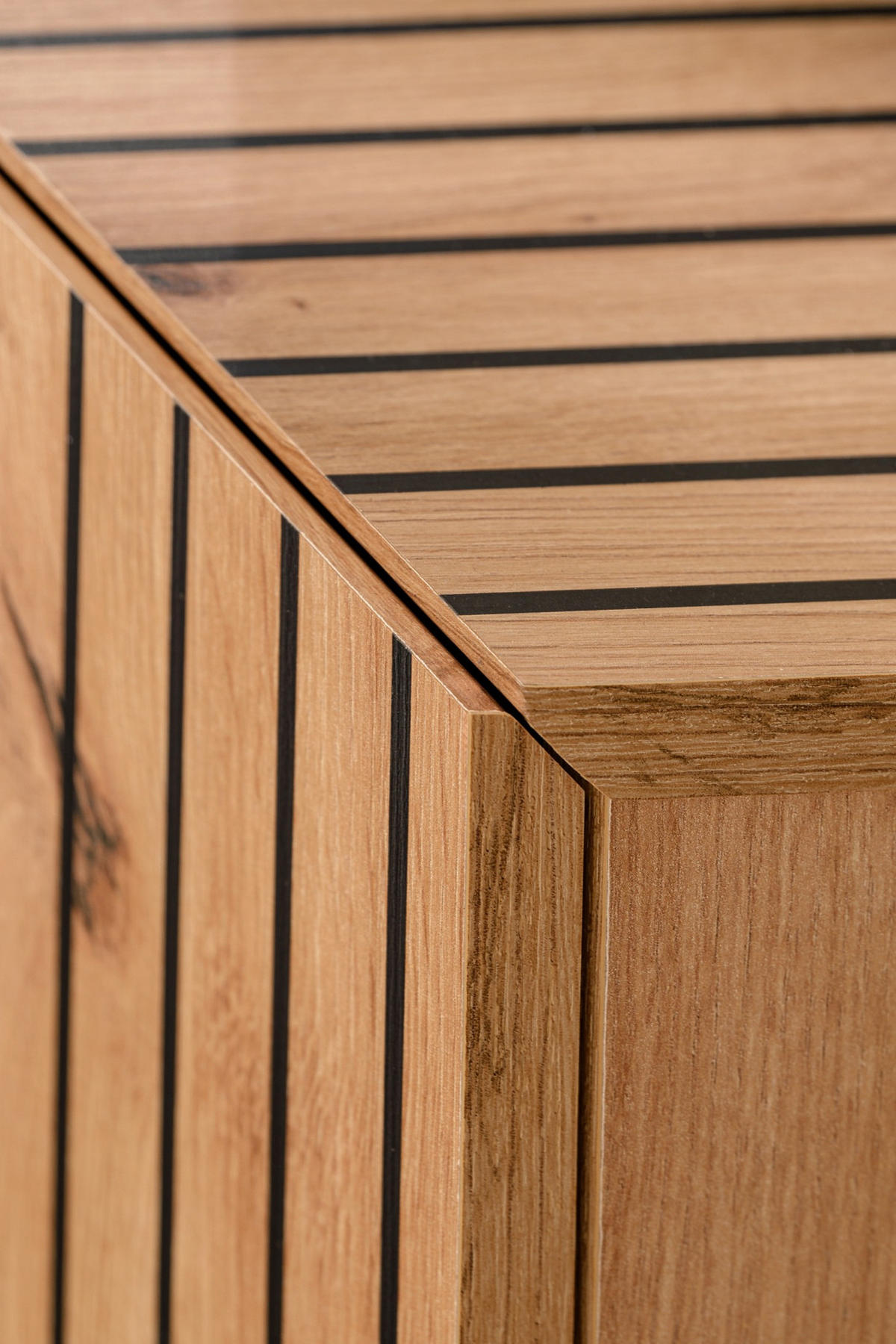 WOHNWAND Sand matt, Eiche Artisan 180 cm, Schrankwand hängend - Sandfarben/Eiche Artisan, Holzwerkstoff (180/130/40cm) - Inn.Furn