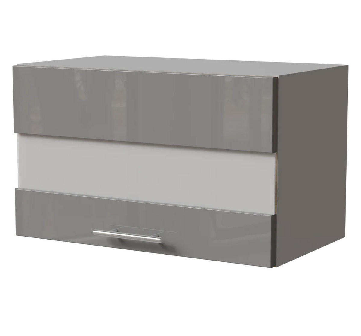 KLAPPHÄNGESCHRANK Essen W4BS/60/LAM Grau Hochglanz / Grau Matt 60 / 32,5 / 36cm - Grau, Holz/Holzwerkstoff (60/36/32.5cm) - Feldmann-Wohnen