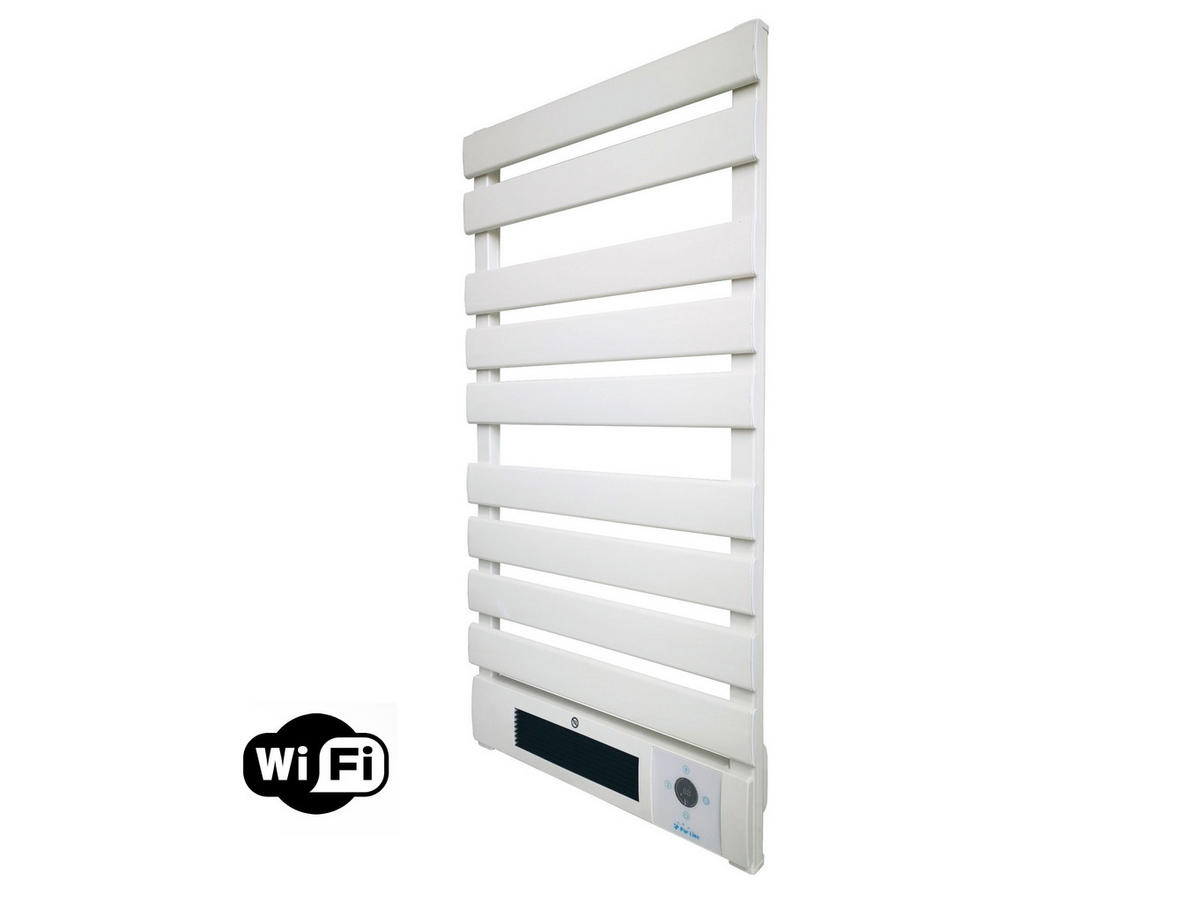 HANDTUCHTROCKNER Weiß mit Elektrosystem und Wandhalterung 2000 W - Weiß, Metall (55/105/6cm) - Purline
