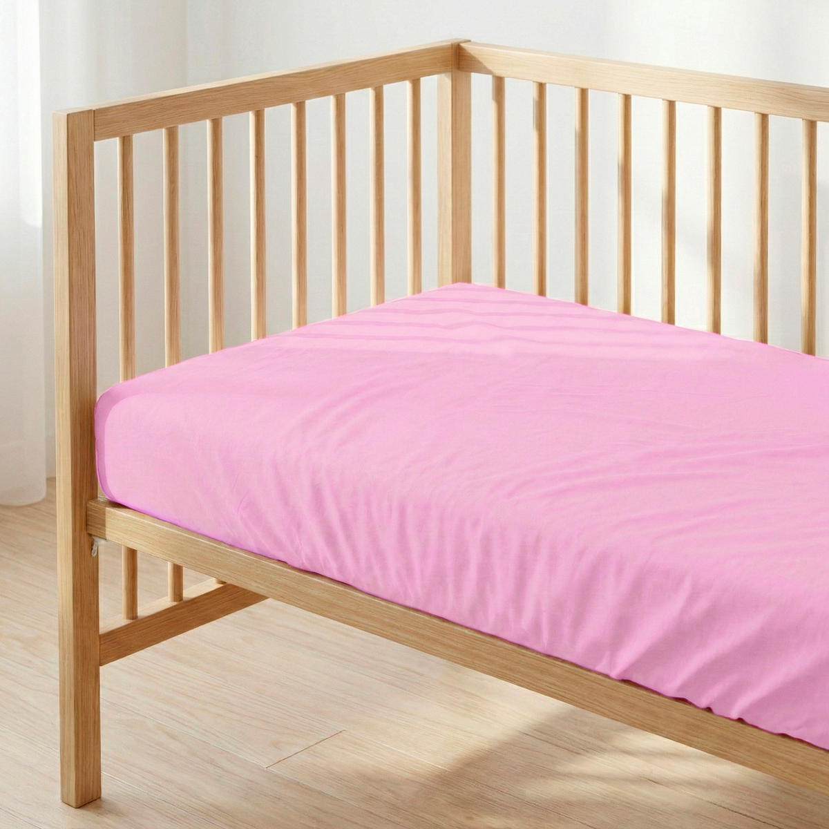 SPANNBETTTUCH basic 60x120x14 cm (kinderbett) rosa - Pink, Textil (70/140cm) - Happy Friday