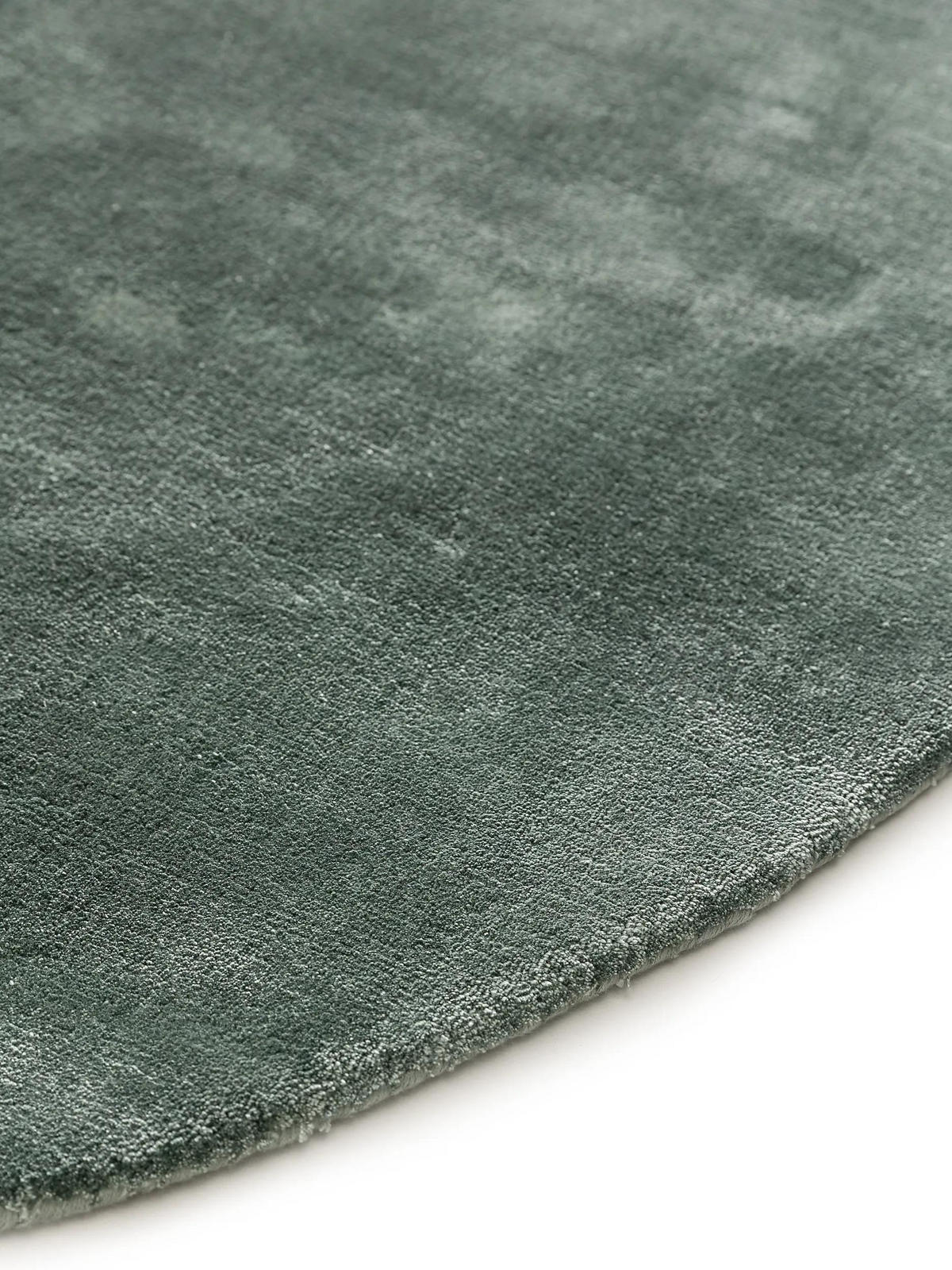 VISKOSETEPPICH OVAL Nela Hellgrün 150x230 cm - Hellgrün, Textil (150/230cm) - benuta Pure