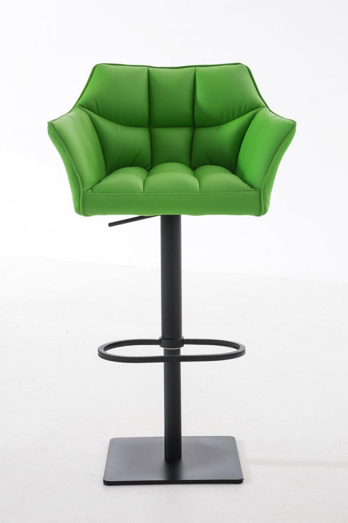 BARHOCKER Lederlook Grün - Schwarz/Grün, Textil/Metall (64/88/45cm) - CLP