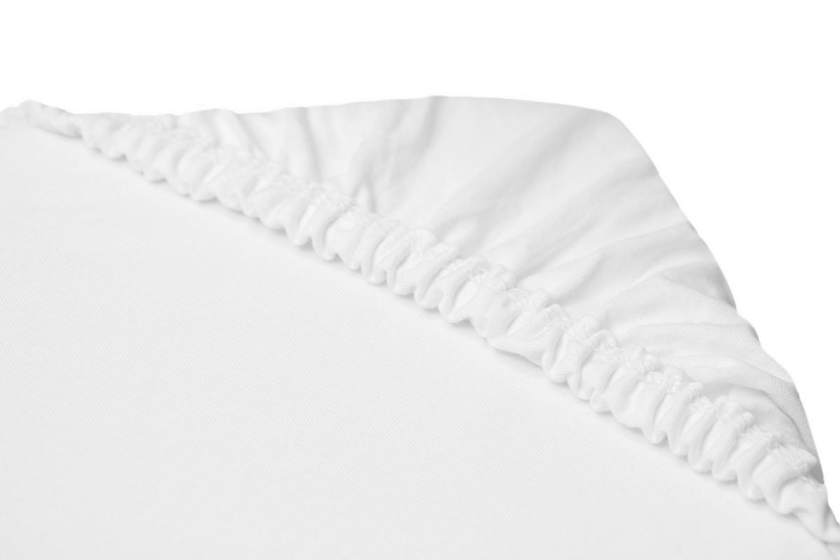 SPANNBETTLAKEN, 100x200 cm, 80% Baumwolle, 20% Polyamid, Weiß - Weiß, Textil (100/200cm) - Zollner