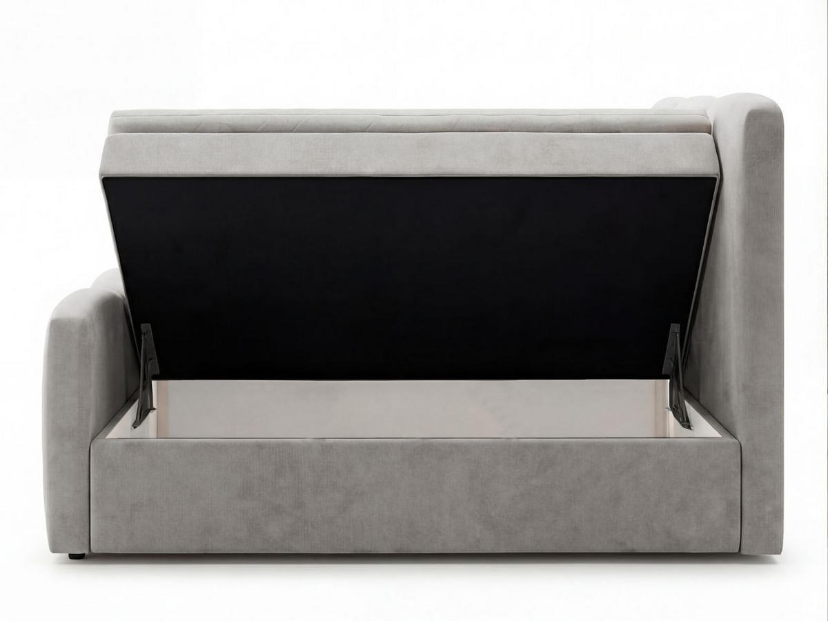 BOXBETT Campi 140x200 Grau - Grau, Holz/Textil (140/200cm) - Graingold