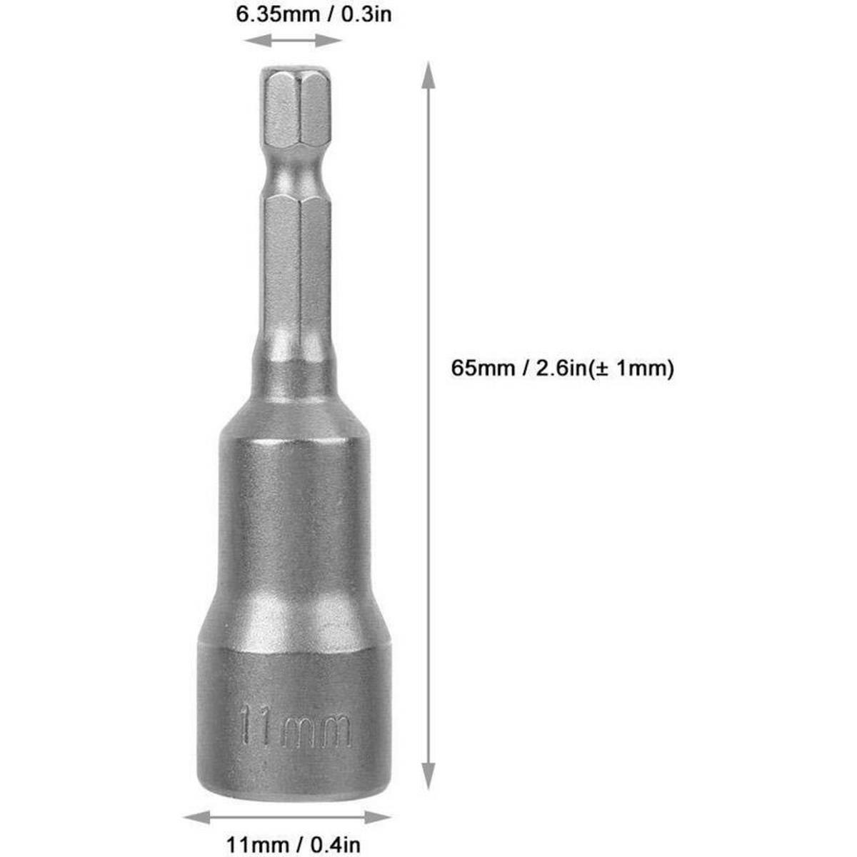 BIT-SATZ,11MM - Schwarz, Metall (6.5/1.1/1.1cm) - LIBRATON