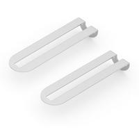 REGALTRÄGER als 2er Set Gina, Stahl in verschiedenen Trendfarben - Grau, Metall (5/6/22cm) - Alberts