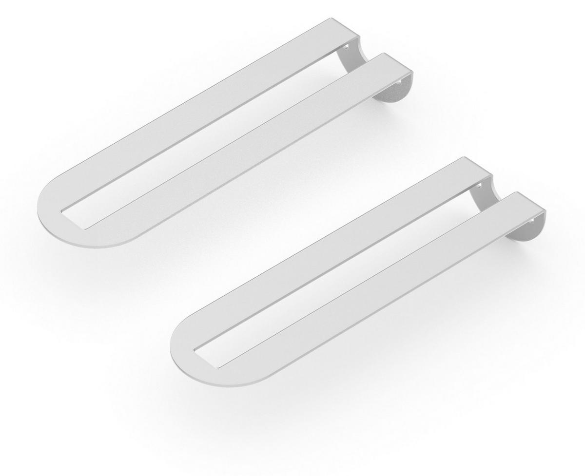 REGALTRÄGER als 2er Set Gina, Stahl in verschiedenen Trendfarben - Grau, Metall (5/6/22cm) - Alberts