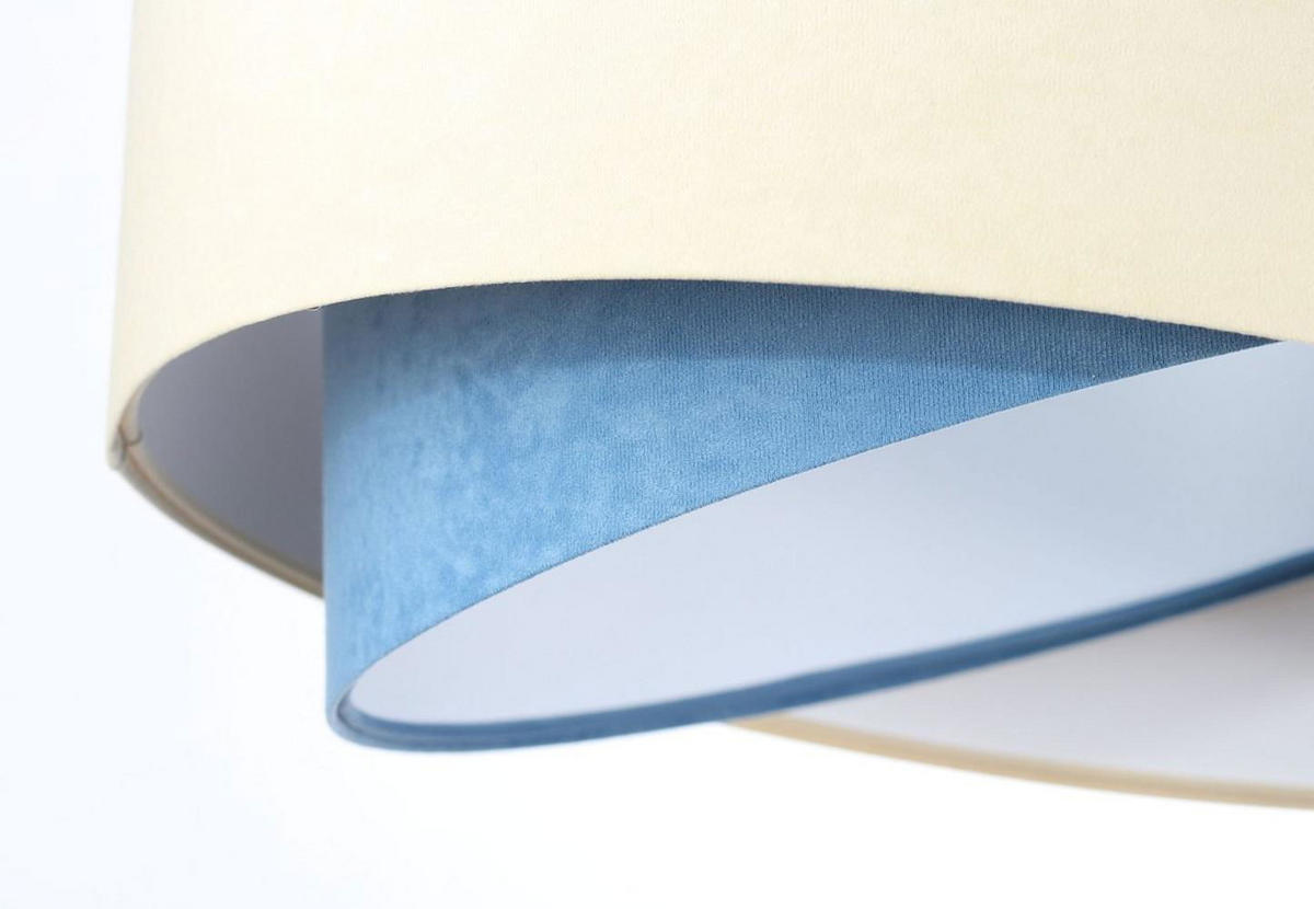 HÄNGELEUCHTE Blau 50/23 cm - Weiß, Kunststoff (50/1.3/23cm) - ONZENO