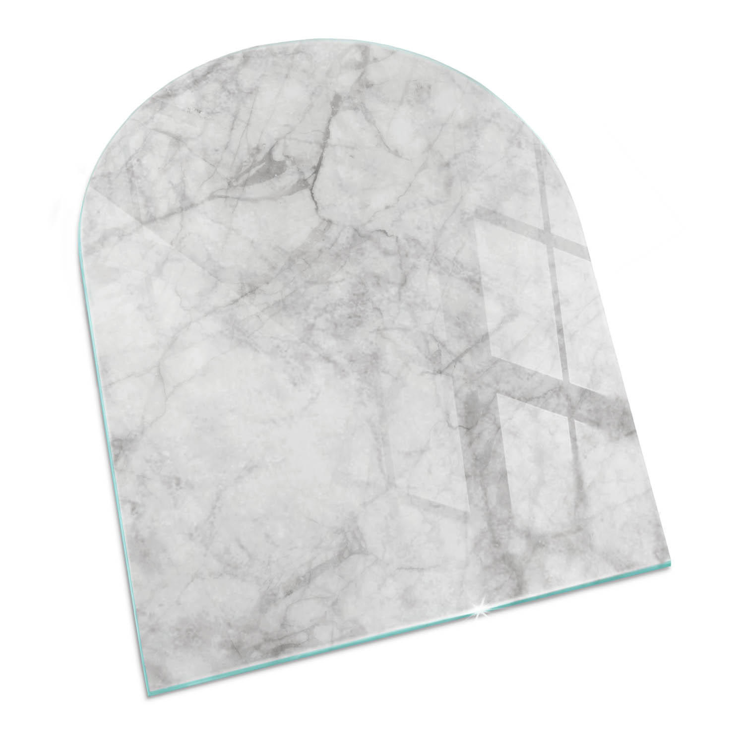ArtPrintCave Glasplatte Grau 80x70x0.4 cm