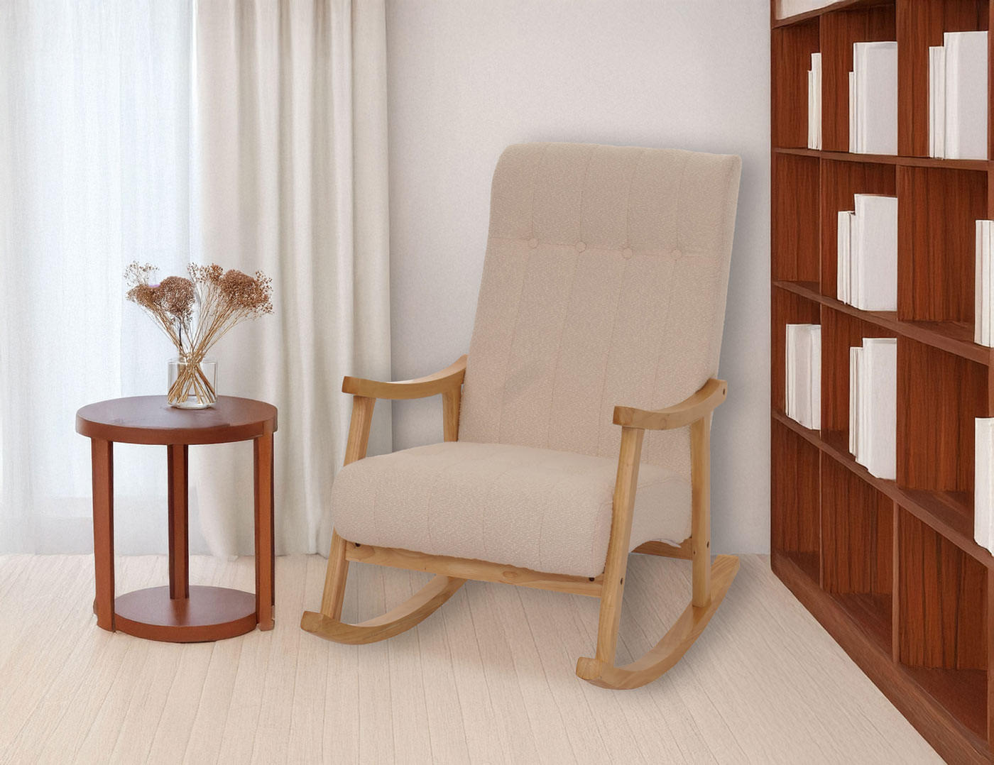 SCHAUKELSTUHL Beige - Beige, Textil (64/97/85cm) - MCW