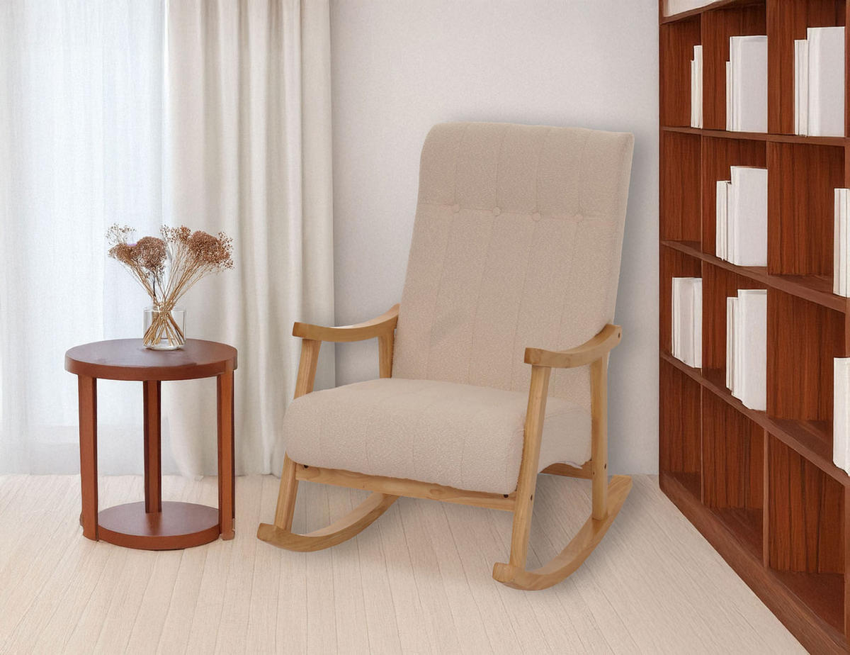 SCHAUKELSTUHL Beige - Beige, Textil (64/97/85cm) - MCW