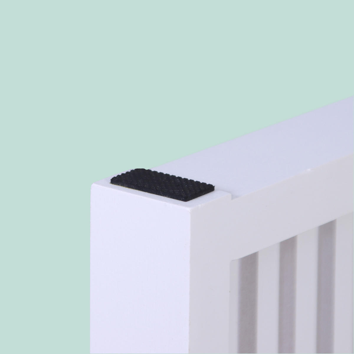 SITZBANK - Weiß, Holz/Textil (90/43/33cm) - Relaxdays