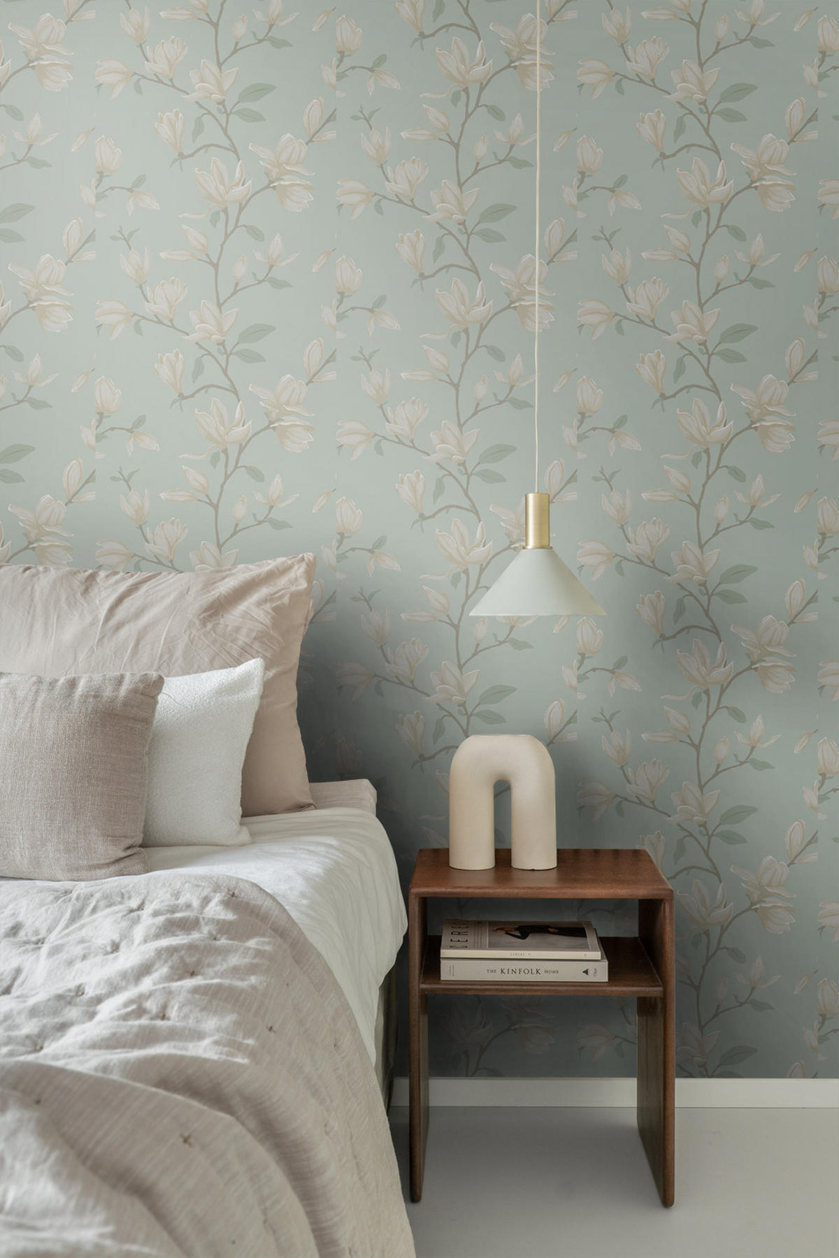 TAPETE Magnolie 53 cm x 10.05 m - Blau, Papier (53/1000cm) - ESTAhome