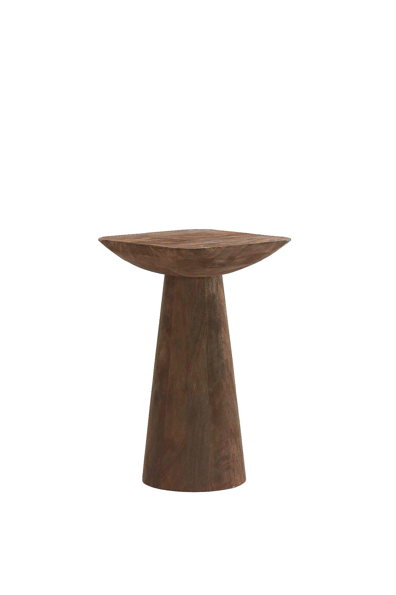 BEISTELLTISCH Dego Braun Ø33/53 cm - Dunkelbraun, Holz (33/33/53cm) - Light & Living